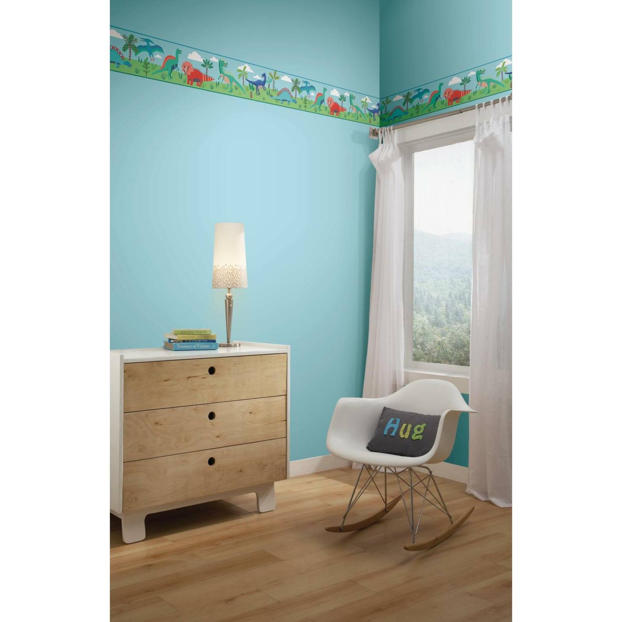 RoomMates Dinosaur Parade Peel & Stick Wallpaper Border
